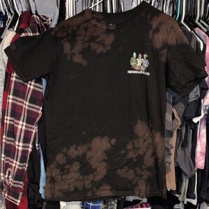 Black & Brown Tie-Dye Graphic Tee - 'Friends in Low Places'